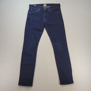 J Crew Jeans Mens 32x32 Blue 250 Skinny Kurabo Japanese Dark Wash Denim